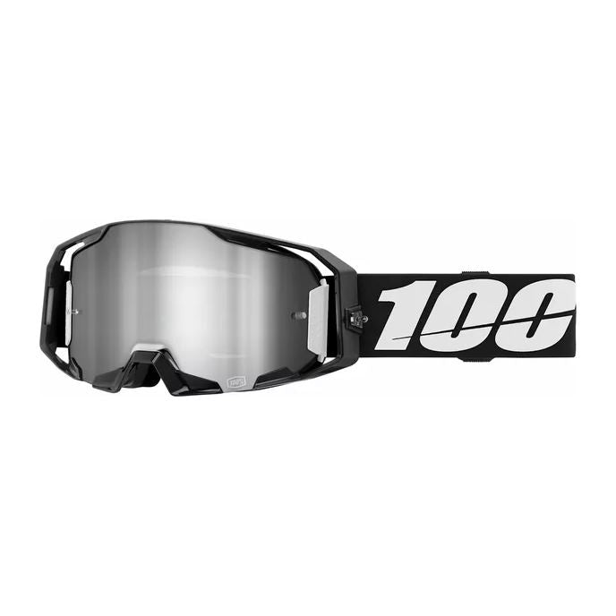 100% MX Goggles Armatic Black Silver Mirror
